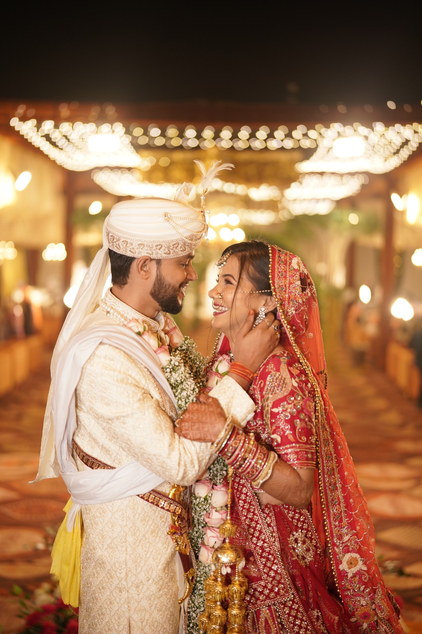 A joyful moment together on our wedding day